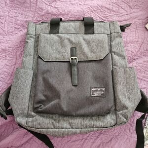Eddie Bauer Gray Backpack with Black Accents